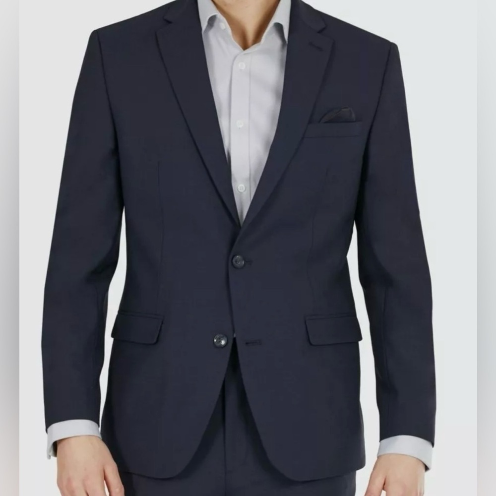 Bar III Men’s Slim Fit Navy Wool Suit Jacket Blazer Sport Coat Size 42 Reg - NWT